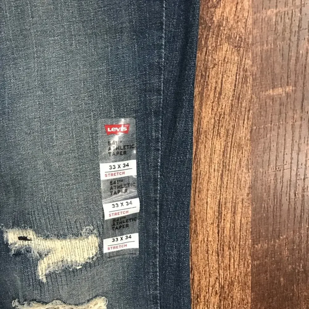NWT Levi's® 541 Athletic Fit Tapered Leg Jeans 33 x 34